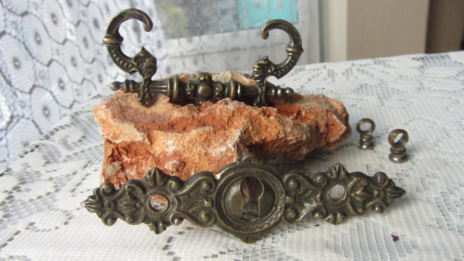 Victorian Pull Metal Handle Bohemian Etsy