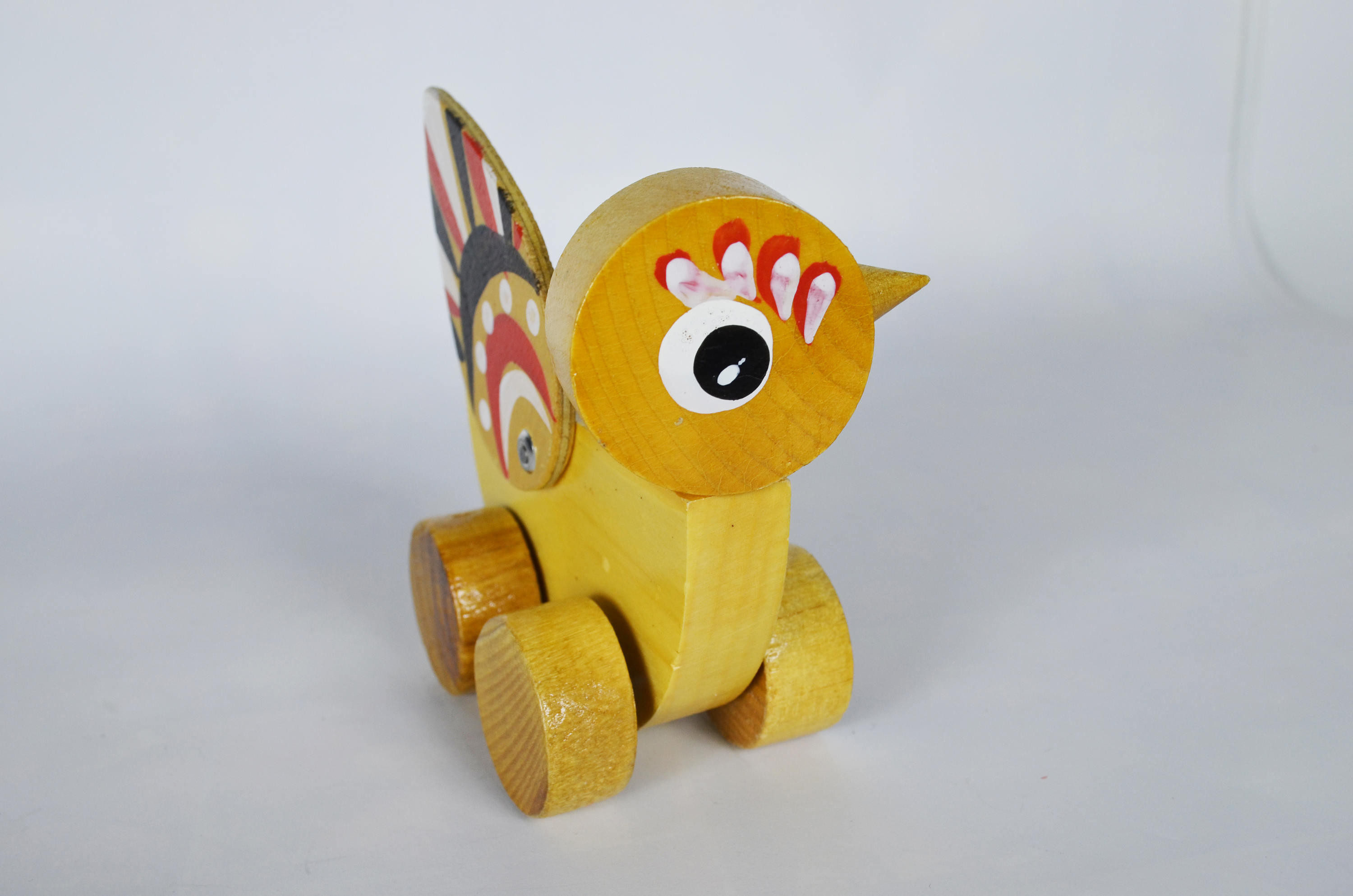 Wooden toy bird with handpainted Wooden toy for children. Etsy