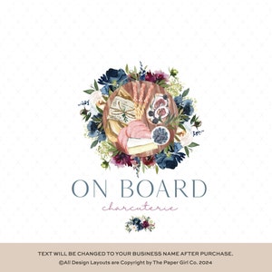 Catering Logo | Business Logo | Premade Logo Design | Charcuterie Board Logo | Cheese Logo | Olive Logo | Picnic Logo | Fruit Logo