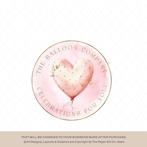 Ballon Logo Design | Party-Planer Logo | Branding-Kit | Event Logo Design | Aquarell Logo | Veranstaltungsplanung Logo | Konfetti Logo