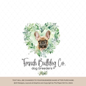 Hondenlogo | Logo voor trimmers | Dierenwinkellogo | Vooraf gemaakt logo | Dierensalon-logo | Veterinair logo | Hondenportret | Pootlogo | Aangepast logo
