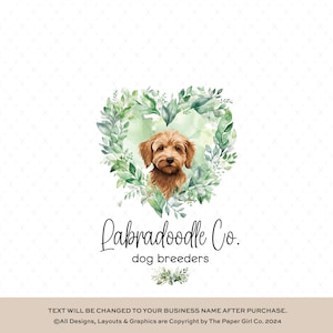 Custom Logo | Pet Grooming Logo | Puppy Logo | Animal Logo | Labradoodle Logo Design | Editable Logo | Dog Logo | Pet Salon Logo