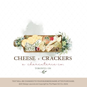 Logotipo da placa de charcutaria pré-fabricada |Logotipo de culinária | Logotipo da empresa | Logotipo da fazenda | Logotipo da restauração | Design de logotipo pré-fabricado | Logotipo da festa | Logotipo de comida