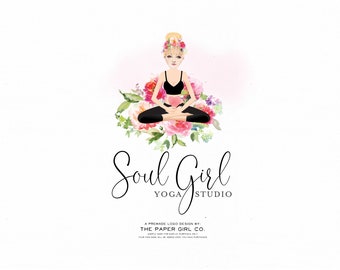 Fitness Girl Logo Etsy