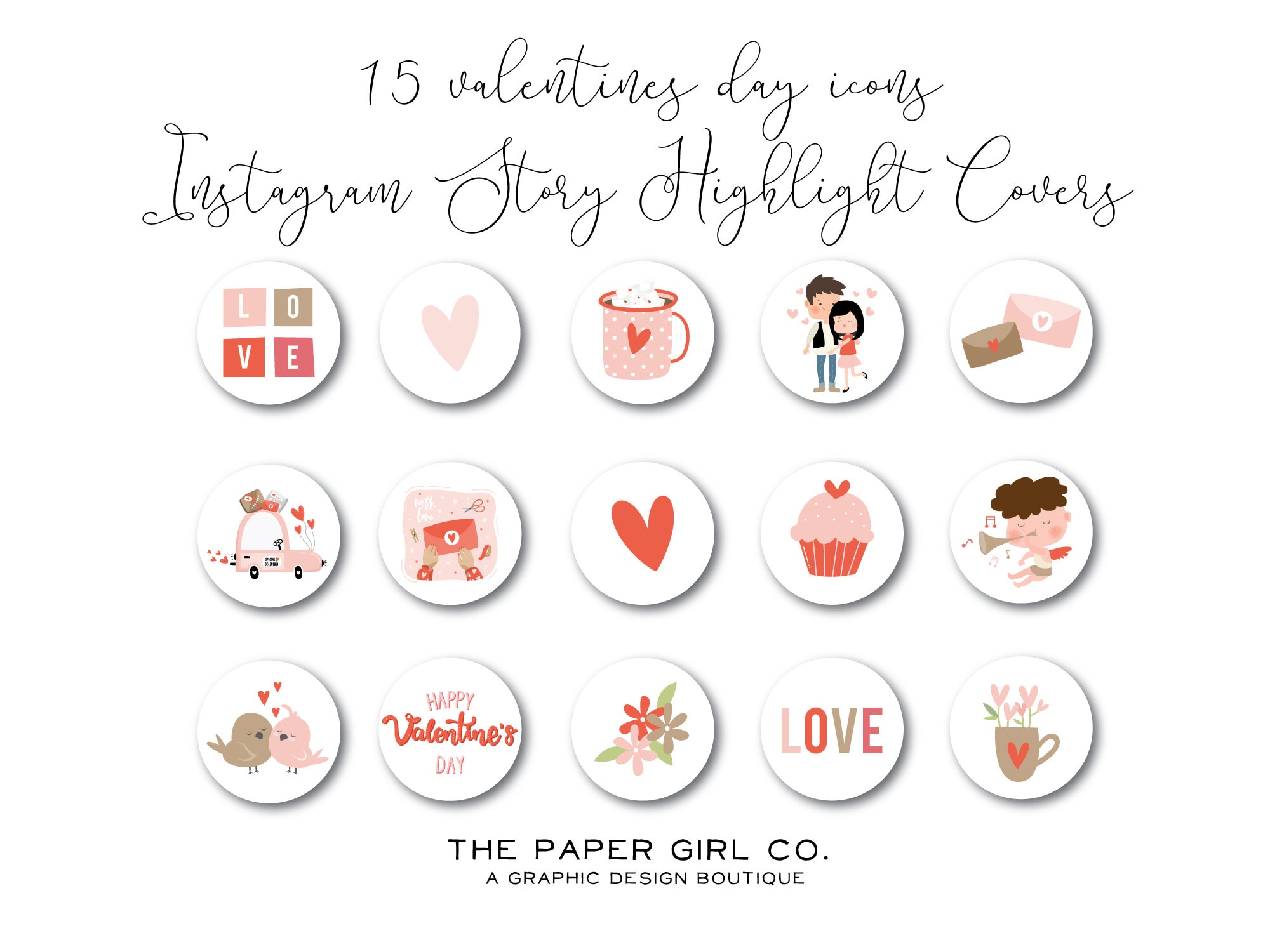 Valentines Instagram Highlight Icons 15 Instagram Story - Etsy