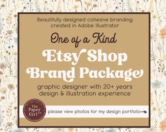 Custom Logo Design, Branding Package, Custom Branding, Business Card, Stickers, Facebook Set, Etsy Set, Branding Kit, Logo, Logo Design