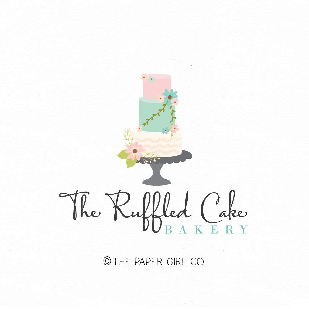 cake logo bakery logo baking logo bakers logo wedding cake | Etsy