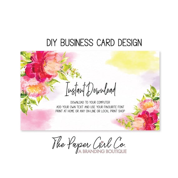 New 44 Business Card Flower Shop