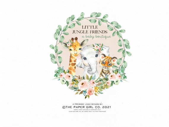 Baby Animal Logo Design Safari Animal Logo Logo Design - Etsy Baby Animal Logo Design Safari Animal Logo Logo Design - Etsy