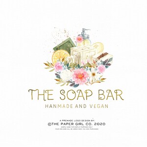 logo del sapone design del logo spa logo del sapone biologico logo della natura logo dei prodotti da bagno biologici logo di bellezza preconfezionato logo per la produzione di sapone logo del kit di branding