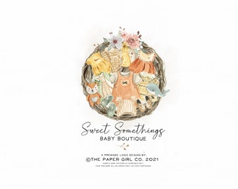 Baby Boutique Logo | Premade Branding Kit