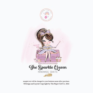 Craft Shop Logo, Handcrafter Logo, Craft Girl Logo, Crafter Logo, Craft Lady Logo, Creative Business Logo, Art Teacher Logo, Branding Kit