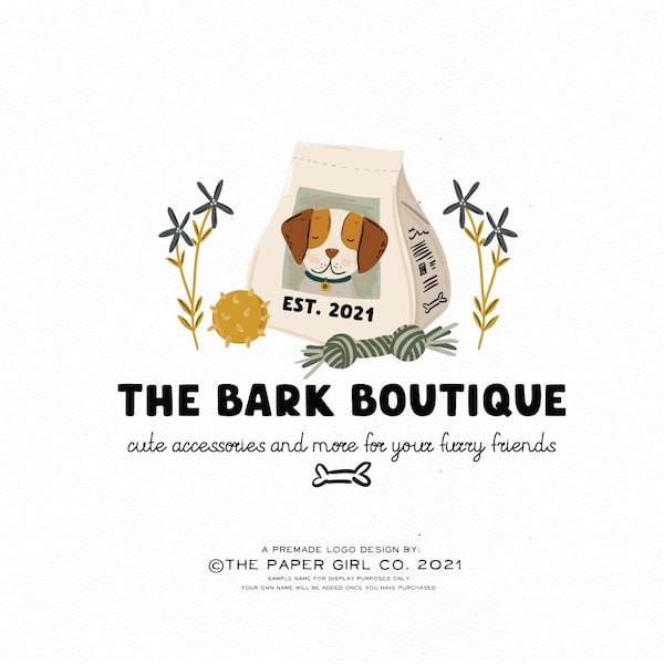 Pet Logo, Dog Logo Design, Dog Training Logo, Cat Logo, Animal Logo, Pet Shop Logo, Pet Boutique Logo, Branding Kit, Photography Logo