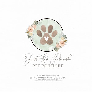 Logo patte de chien, création de logo chien, logo dressage de chien, logo animal de compagnie, logo animal, création de logo moderne, kit de marque, logo photographie
