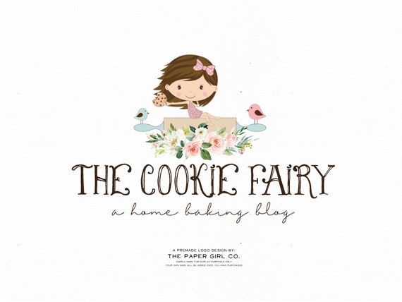 Cookie Logo Design Bakery Logo Design Baking Logo Design Etsy