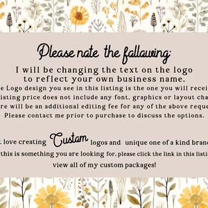Premade Children's Logo, Daycare Babysitting School Logo image 3