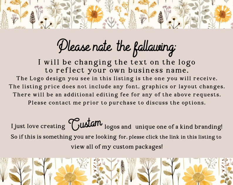 Premade Children's Logo, Daycare Babysitting School Logo image 3