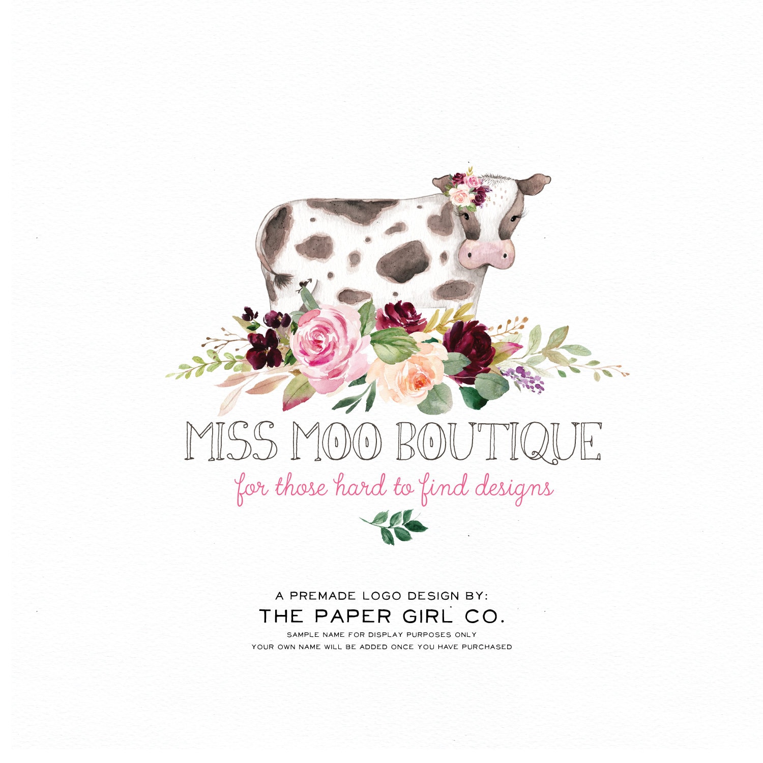 Cow Logo, Calf Logo, Farm Logo, Barn Logo, Farmers Logo, Farming Logo,  Premade Logo, Baby Boutique Logo, Childrens Logo, Photography Logo - Etsy, image size:1500x1500