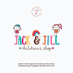 DISEÑO DE LOGOTIPO PARA NIÑOS, logotipo de niña, logotipo de niño, logotipo de la escuela, logotipo de jardín de infantes, logotipo de preescolar, logotipo de guardería, logotipo de boutique, logotipo prefabricado, marca