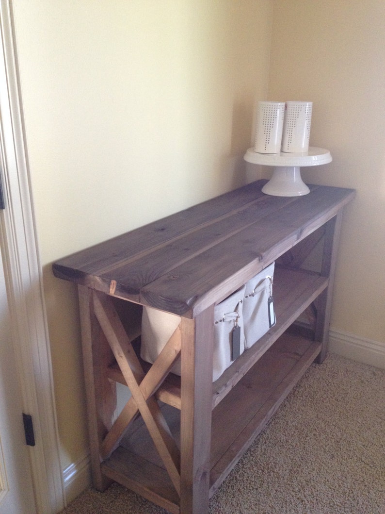 Farmhouse Style Console Table Etsy