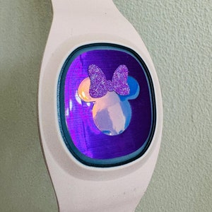 Disney Magic Band Plus Decal Hologram for Magic Band Minnie - Minnie and Puck Sticker
