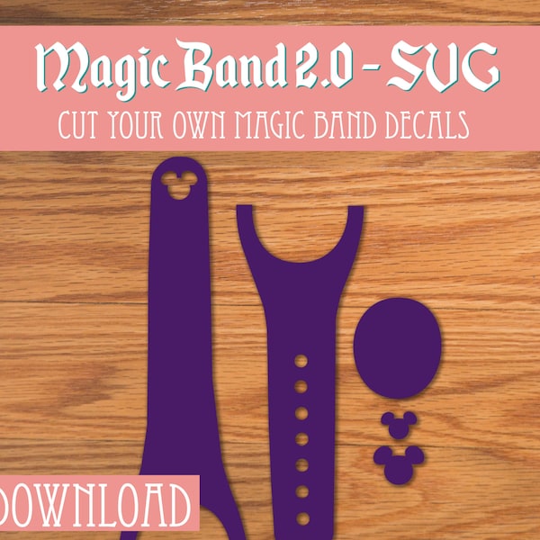 Magic Band Decal Download - SVG - Template for Cricut