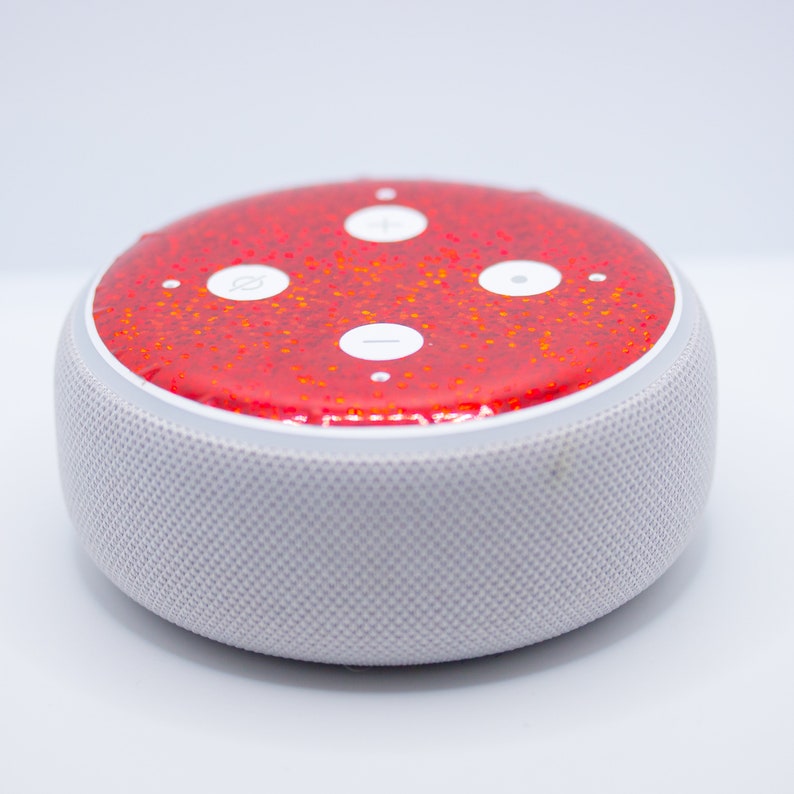 Amazon Echo Dot Red Sparkle Decal Skin Wrap 3rd Gen Etsy
