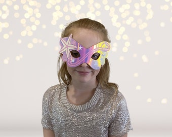 Sirena, stella marina, avventura oceanica, feltro, maschera per