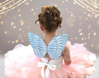 Little Girl Costume Hologram Fairy Wings