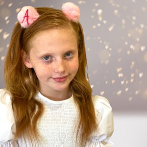 Small Fuzzy Furry Pom Pom Ears Headband