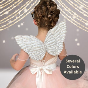 Little Girl Costume Glitter Fairy Wings, Angel, Unicorn Wings