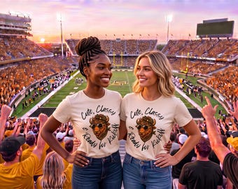 Black & Gold Game Day Tee | Relaxed Fit, Vintage Style Football Apparel