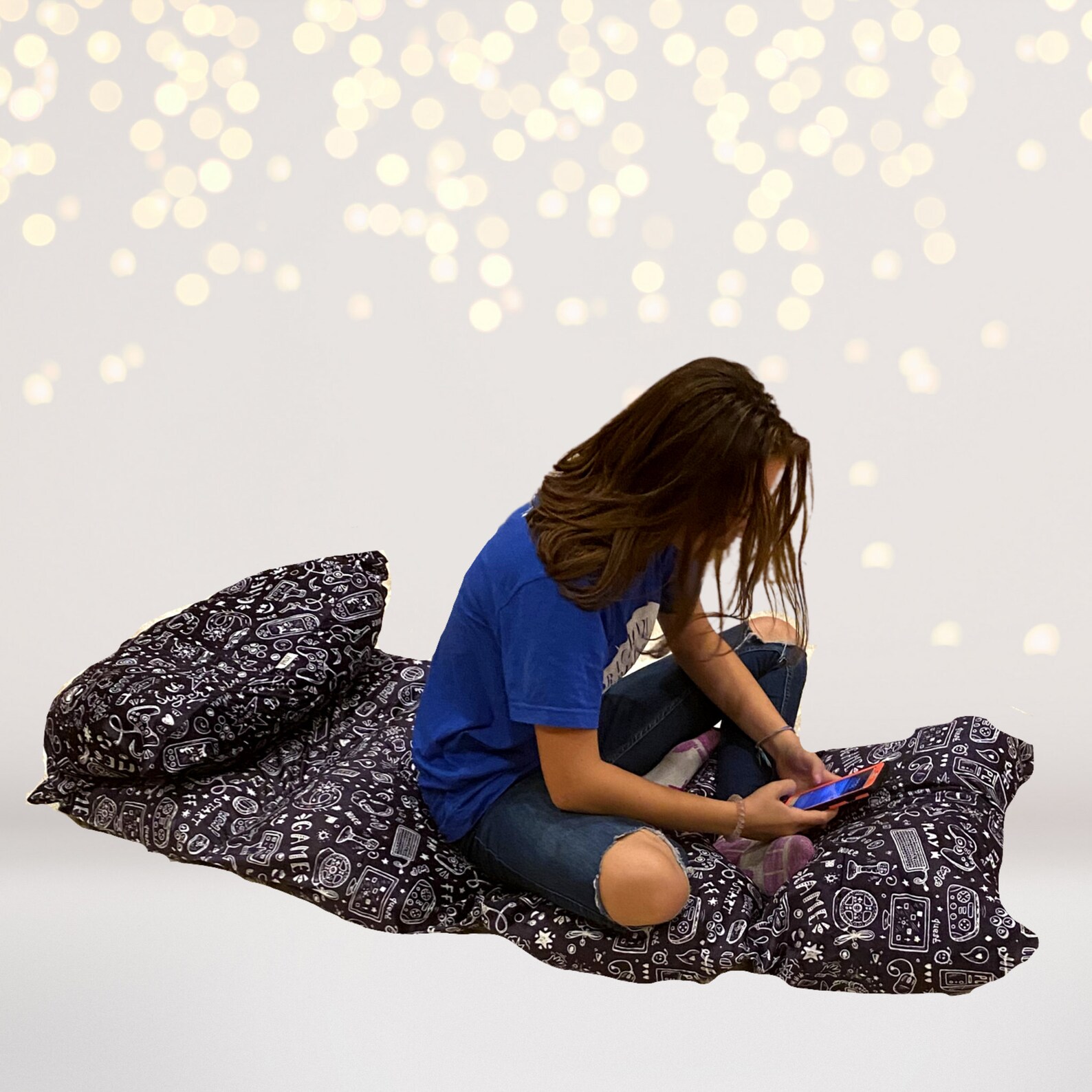 Video Game Pillow Bed Case Floor Lounger Holiday Gift for Etsy
