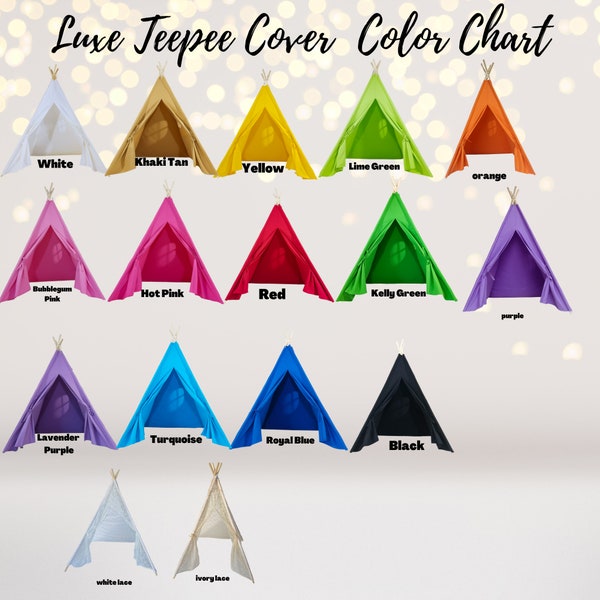 LUXE Kids Teepee Tent REPLACEMENT COVER (cover only)