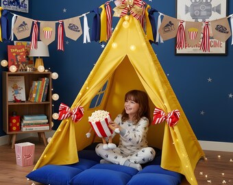Movie Night Kids Tent Gift Set, Sleepover Play Set