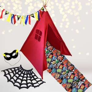 Super Hero Teepee Tent Play Set