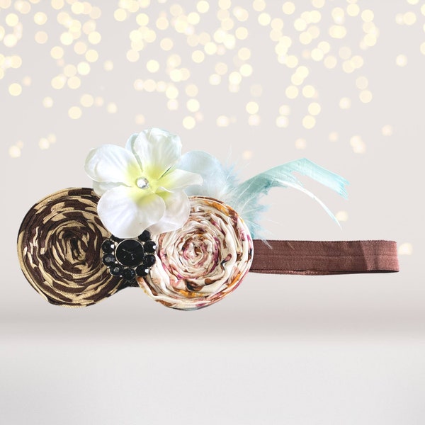 1920's Vintage Cinnamon Roll Headband