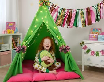 Kids Avocado Teepee Tent Gift Set
