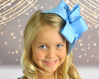 Girls Layered Basic Bow With Tails