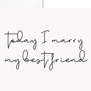 To My Groom, On Our Wedding Day Card, To My Groom Card, Wedding Day Card to Husband, To My Husband, Wedding Day Card