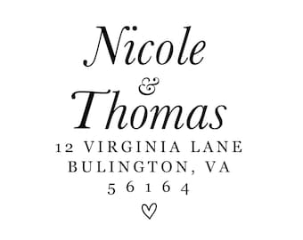 Custom Self-Inking Return Address Stamp, 57x21mm, Black Ink