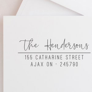 Return Address Stamp, Self Inking Return Address Stamp, Address Stamp, Custom Address Stamp, Custom Stamp, NewlyWeds Gift, Housewarming Gift