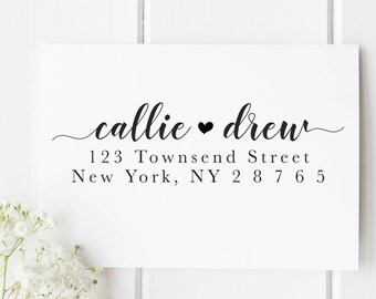 Return Address Stamp, Custom Address Stamp, Self Inking Return Address Stamp, Custom Self Inking Stamp, NewlyWeds Gift, Housewarming Gift