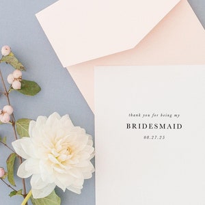 À ma carte de demoiselle d'honneur le jour de mon mariage, À ma carte de demoiselle d'honneur, À ma carte de fête de mariage, Carte de mariage