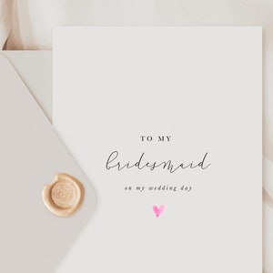 zu meiner Brautjungfer Karte, Bridesmaid Era, zu meiner Brautjungfer an meinem Hochzeitstag, Willst du meine Brautjungfer-Karte sein