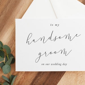 To My Husband On Our Wedding Day Card, To My Groom Card, Wedding Day Card to Husband, To My Husband, Wedding Day Card