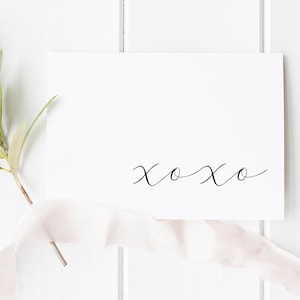 XOXO Karte, Valentinstag, Karte für meine Frau, Karte für meinen Mann, Jubiläumskarte, Hochzeitskarte, es war immer du
