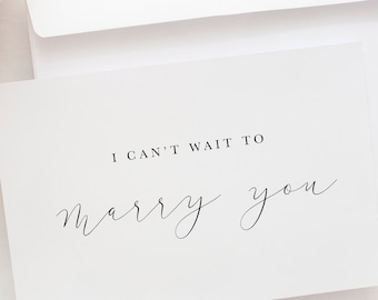 I Can't Wait to Marry You Card, Wedding Day Card, To My Wife Card, To my Husband Card, Wedding Card, It Was Always You