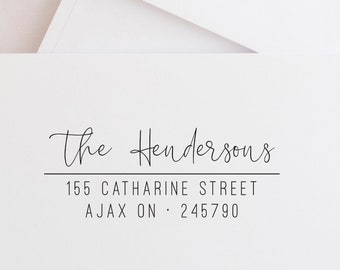 Return Address Stamp, Self Inking Return Address Stamp, Address Stamp, Custom Address Stamp, Custom Stamp, NewlyWeds Gift, Housewarming Gift