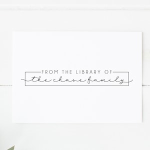 Custom Book Embosser From the Library of Personalized Book Stamp